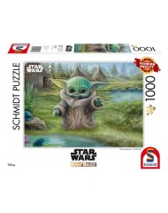 Puzzle Schmidt Thomas Kinkade Star Wars The Mandalorian Childs Play 1000pc (sch9955)