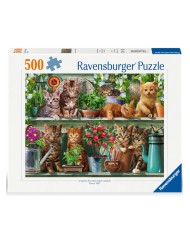 Ravensburger Puzzle Cats On The Shelf 500p (12000205)