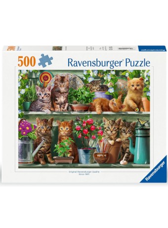  Ravensburger Puzzle Cats On The Shelf 500p (12000205)