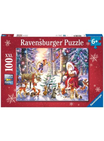  Ravensburger Puzzle Christmas In The Forest 100pc (10112937)