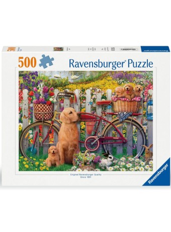  Ravensburger Puzzle Cute Dogs In The Garden 500p (12000209)