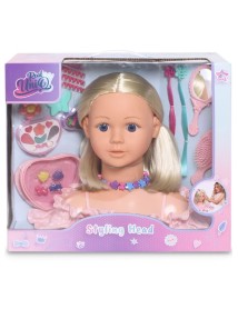 Real Uniq Styling Head With Hair Accessories And Cosmetic Case (30561) 