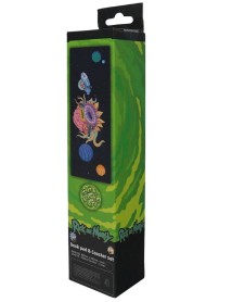 Rick & Morty Desk Pad & Coaster Set 