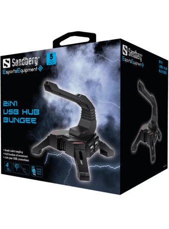  Sandberg 2in1 Usb Hub Bungee pentru PC