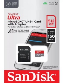 Sandisk Microsdxc Ultra 512gb 150mb S Uhs I Adap S 