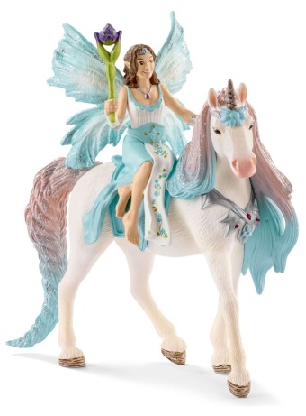 Figurina Statueta Schleich Bayala Fairy Eyela With Princess Unicorn 70569