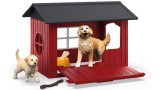 Animalut Schleich Dog Kennel With 2 Golden Retrievers (42722)
