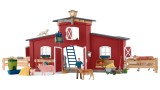  Schleich Farm World Red Barn With Animals And Accessories (42606)