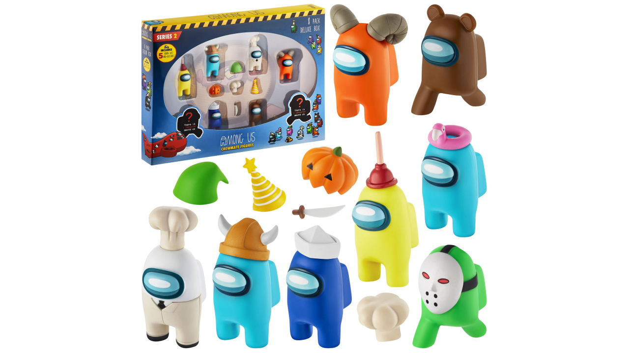 Timbri Among Us Crewmate – Confezione Deluxe Da 12 Pezzi, 4.5cm, Gioco Creativo Per Bambini (Serie 2)