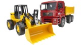  Set Bruder Man Tga Construction Truck & Articulated Loader (br2752)