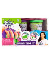 Set Doctor Squish Diy Magic Slime Double Set Green And Purple (38496) 