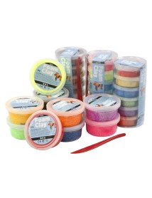 Set Foam Clay Assorted Colours 28 Tubs (78816) 