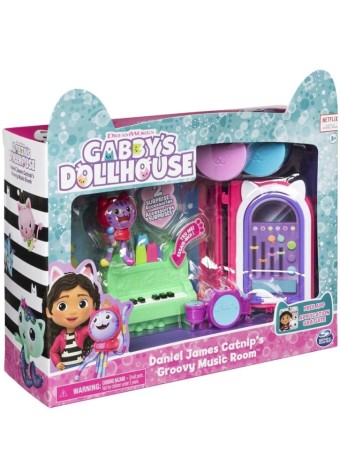 Papusa Set Gabbys Dollhouse Deluxe Music Room - Dj Catnips (6065830)