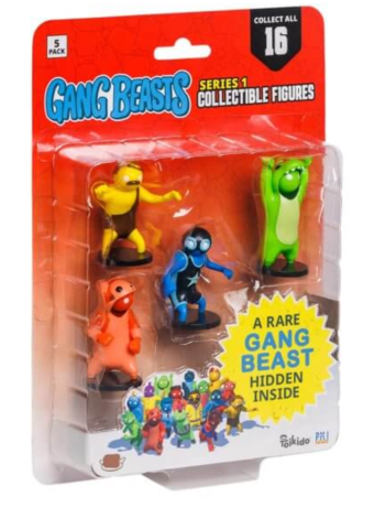 Figurina Joc Set Gang Beasts Collectible 5 Pack Including 1 Rare Hidden Character S1 Random