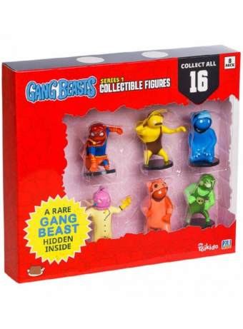 Figurina Joc Set Gang Beasts Collectible 8 Pack Deluxe Box Including 2 Rare Hidden Characters S1 Rand