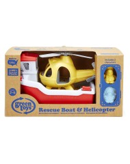Set Green Toys Rescue Boat & Helicopter (rbh1-1155)