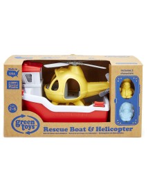 Set Green Toys Rescue Boat & Helicopter (rbh1-1155) 