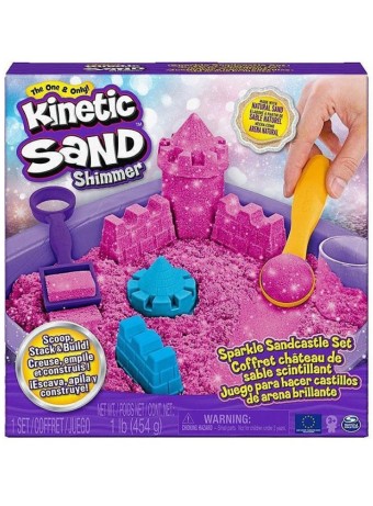 Plastilina Set Kinetic Sand Shimmer Sparkle Sandcastle (pink) (6063520)