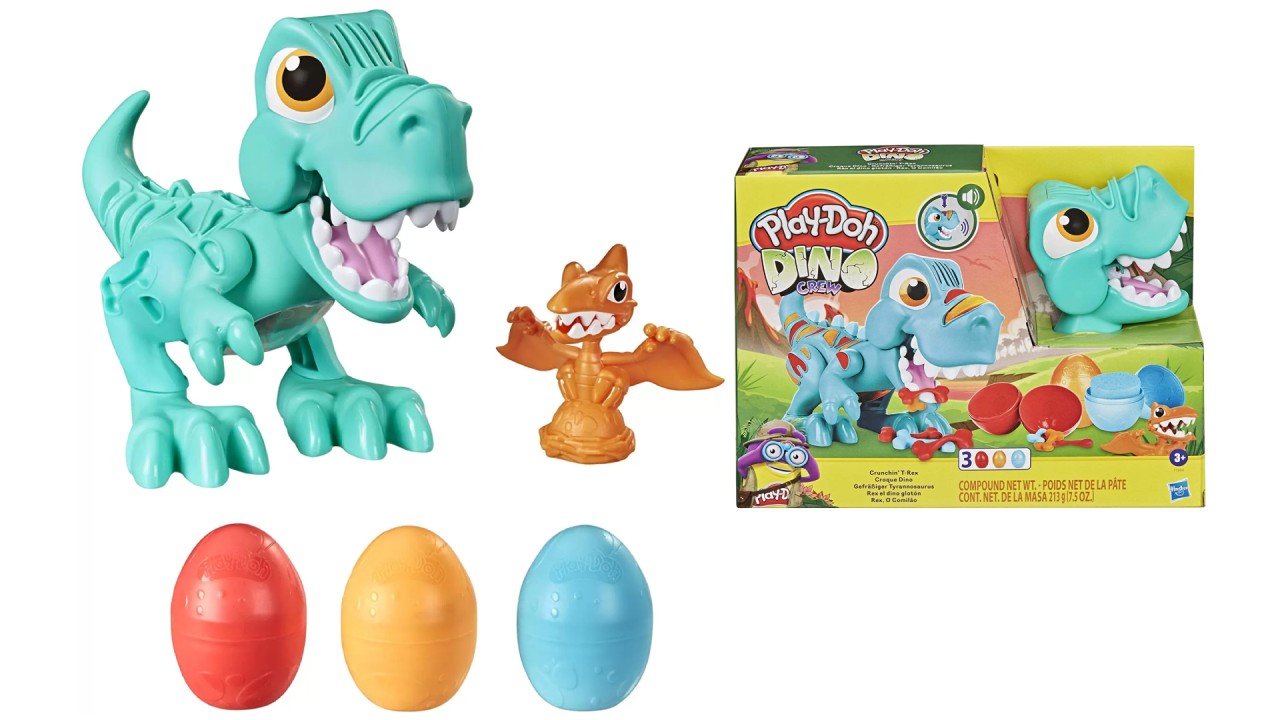 Set Plastilina Playdoh Dino Crew Crunchin Trex (f1504)