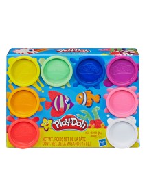 Set Plastilina Play-doh Rainbow Non Toxic 8 Colours Cans (e5062eu40) 