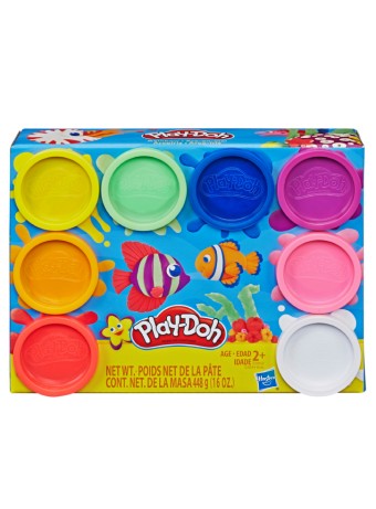 Plastilina Set Play-doh Rainbow Non Toxic 8 Colours Cans (e5062eu40)
