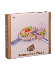 Set Small Wood Homemade Pizza (l40153)