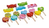  Set Small Wood Sweets (l40010)