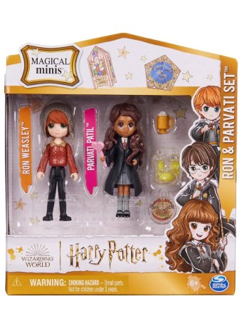 Papusa Set Spin Master Wizarding World Harry Potter Ron Parvati Magical Minis