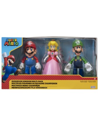 Figurina Statueta Set Super Mario Mushroom Kingdom 10cm 64511 4l