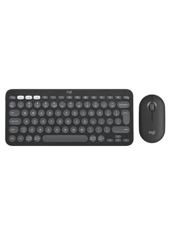  Set Tastatura & Mouse Logitech Pebble 2 Combo Tonal Graphite pentru PC