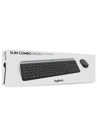  Set Tastatura & Mouse Logitech Slim Wireless Combo Mk470 pentru PC