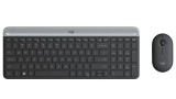  Set Tastatura & Mouse Logitech Slim Wireless Combo Mk470 pentru PC