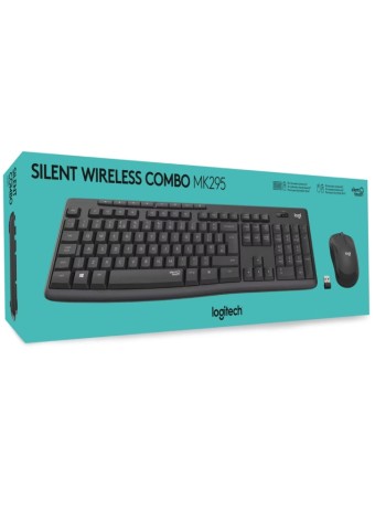  Set Tastaura & Mouse Logitech Mk295 Silent Wireless Combo Black pentru PC