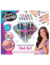 Shimmer n Sparkle Metallic Rainbow Nail Art (65540) 