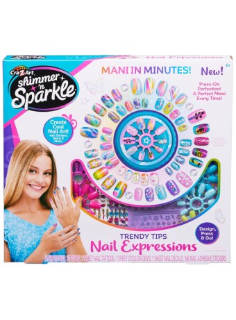  Shimmer N Sparkle Trendy Tips Nail Expressions (65610s)