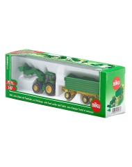 Siku 1:87 John Deere With Front Loader And Trailer (313-1843)