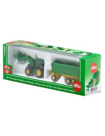 Siku 1:87 John Deere With Front Loader And Trailer (313-1843) 