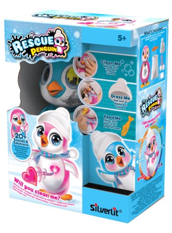 Jucarie Robot Silverlit Rescue Penguin Blue (88652)