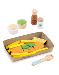 Small Wood Fish And Chips (l40280)