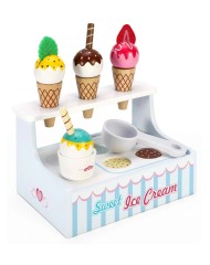 Small Wood Mini Ice Cream Shop (l40227)