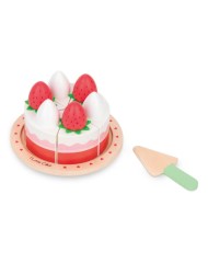 Small Wood Strawberry Cake (l40246)