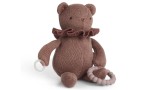 Jucarie Plus Smallstuff Little Activity Bear For Dummy And Teether Dark Rose (40006-38)