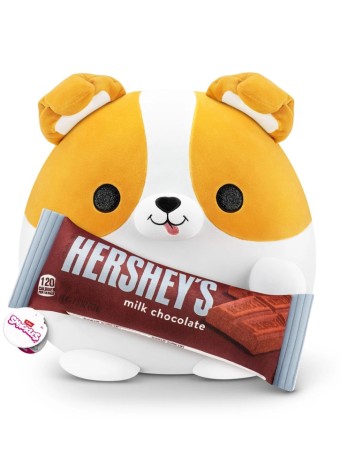 Jucarie Plus Snackles Series 1 Plush Medium Brown And White Dog 35cm