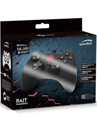  Speedlink Rait Gamepad Rubber Wired pentru PS3 / NSW / PC