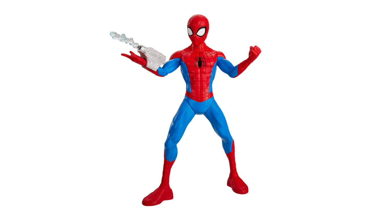 Marvel Spider-Man, figurine articulée Spider-Man super lance-toile