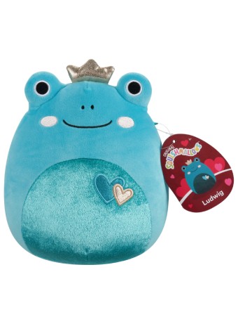 Jucarie Plus Squishmallows Heart Plush Ludwig Frog 19cm