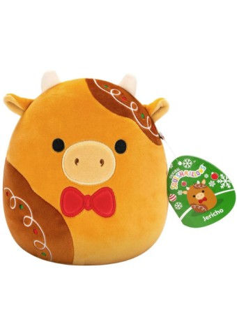 Jucarie Plus Squishmallows Holiday Jericho Gingerbread Cow 19cm