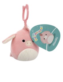 Squishmallows P22 Clip On Maudie Pink Donkey 9cm 