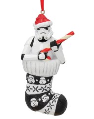 Stormtrooper In Stocking Hanging 11.5cm