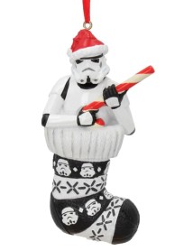 Stormtrooper In Stocking Hanging 11.5cm 
